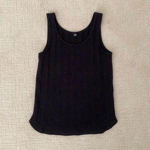 Black Ribbed Tank